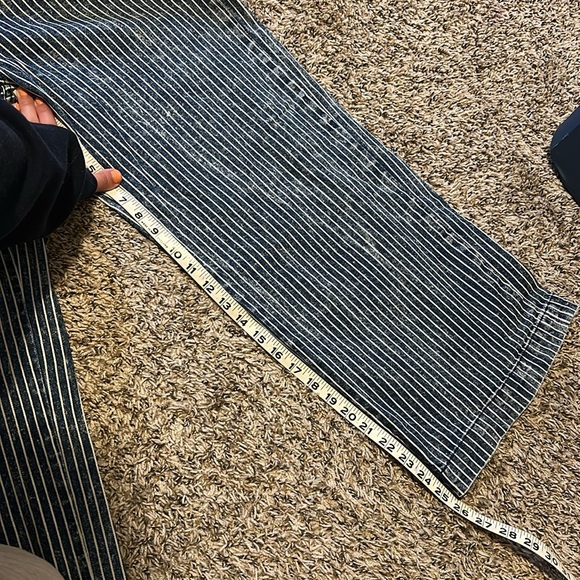 Striped Denim Jumpsuit - Picture 8 of 9